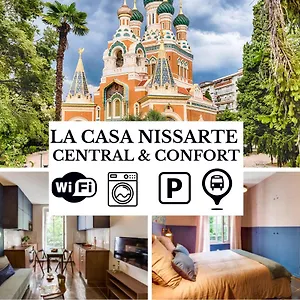  Apartment La Casa Nissarte - Centre Pres Gare - Wifi -parking , Confort Et Cosy France